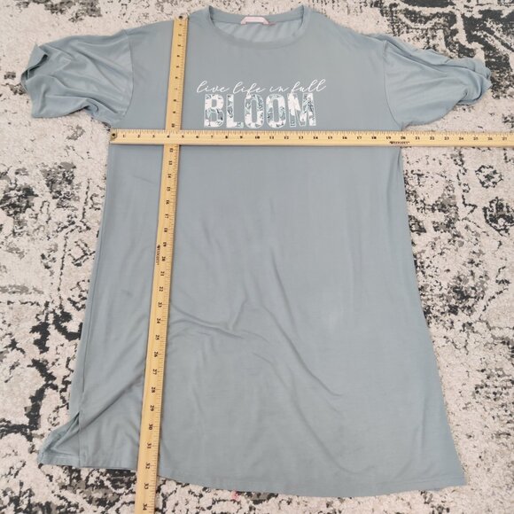 La Vie En Rose Women's Loungewear Dress Sz S Gray Comfy Soft Modal Summer Night - Picture 7 of 9